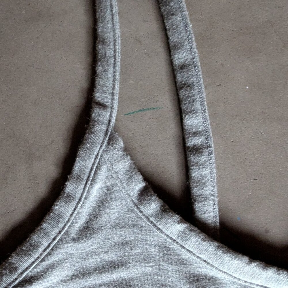Everlane The Supima® Form Spaghetti Strap Cami | M / Mid Heather Grey - Picture 7 of 16